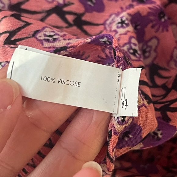 POUPETTE ST BARTH Amora Romper in Pink Purple Fressia Floral V-Neck Romper Med - Picture 7 of 8